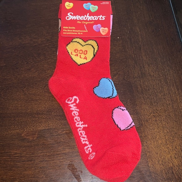 Sweethearts Kids Red Socks with Colorful Hearts
4/$20 - Picture 1 of 1
